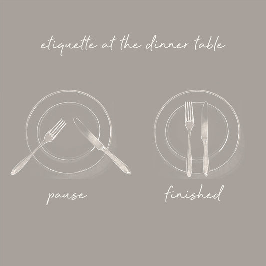 Etiquette at the dinner table
