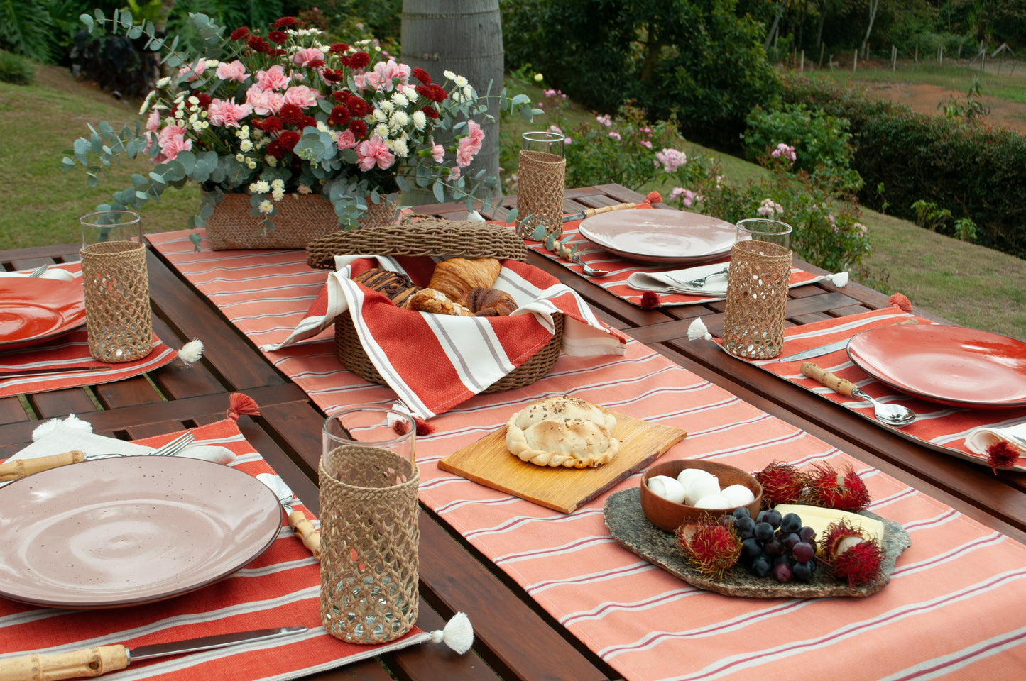 Peach Table Runner