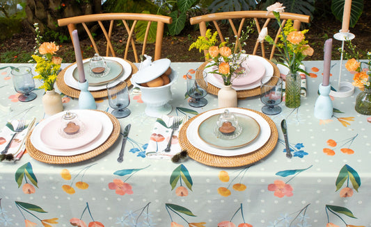 Botanica Aqua Tablecloth