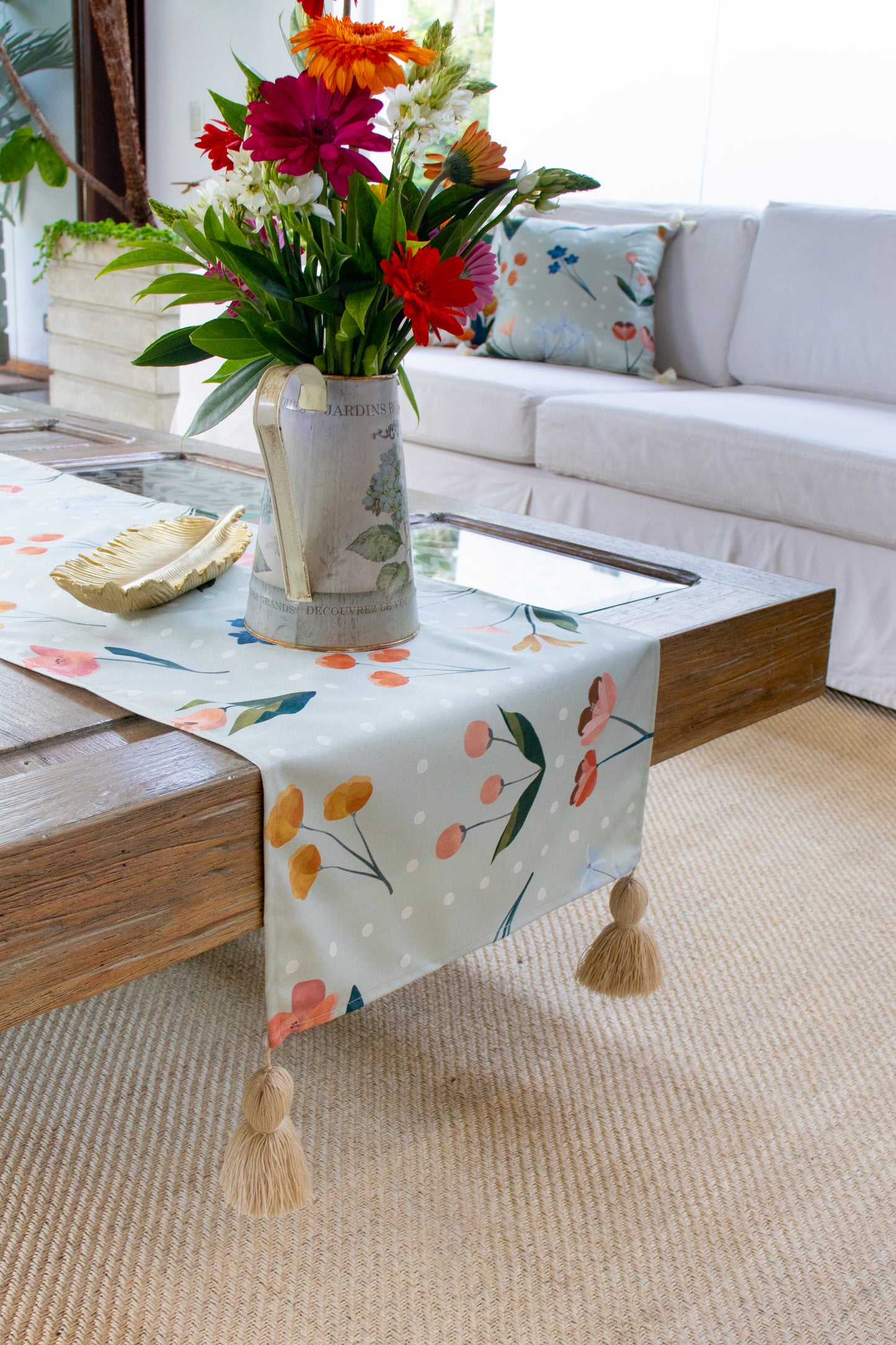 Botanica Aqua Table Runner