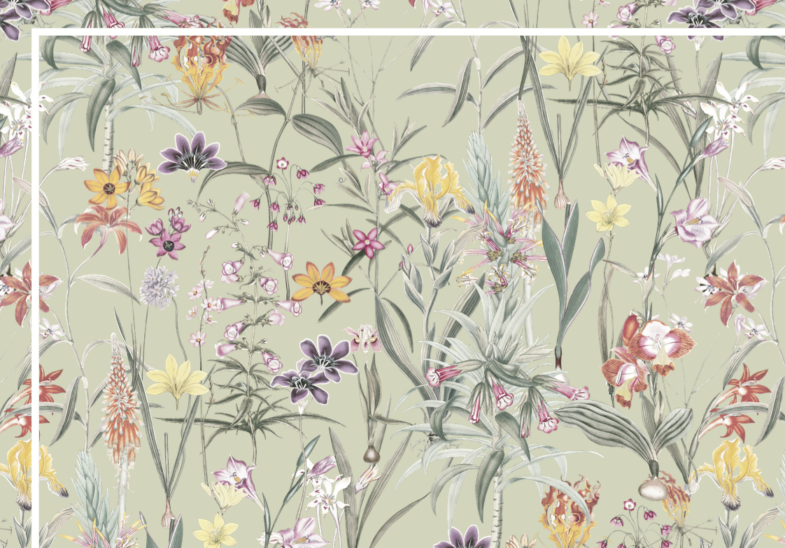 Fiori verde Table Runner