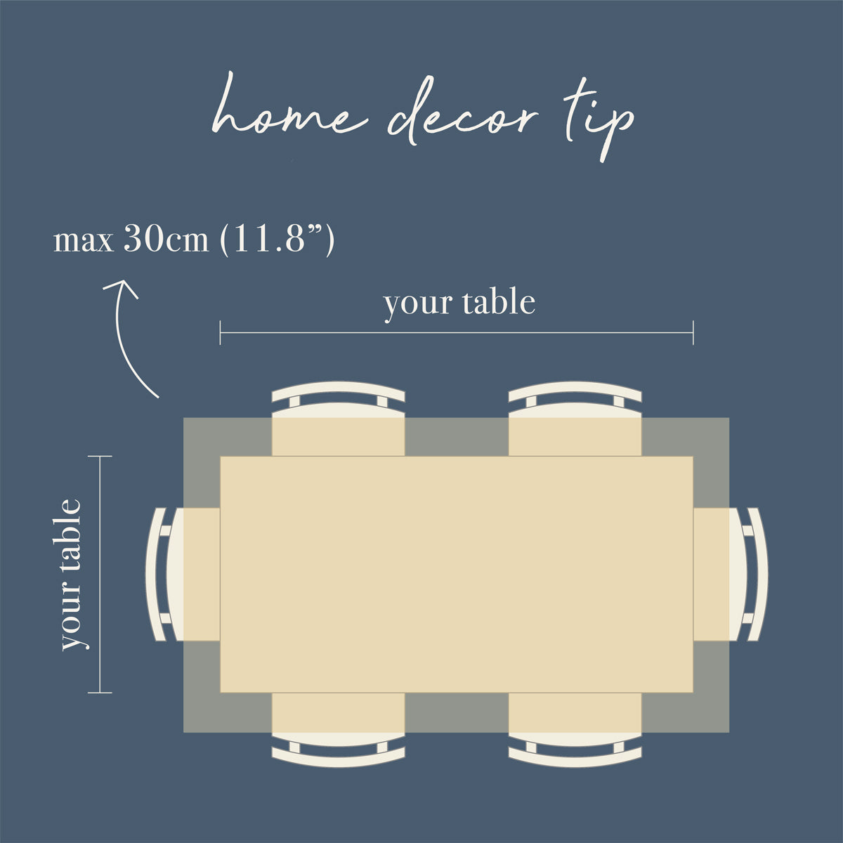 How to measure your table? – OSLÉ home