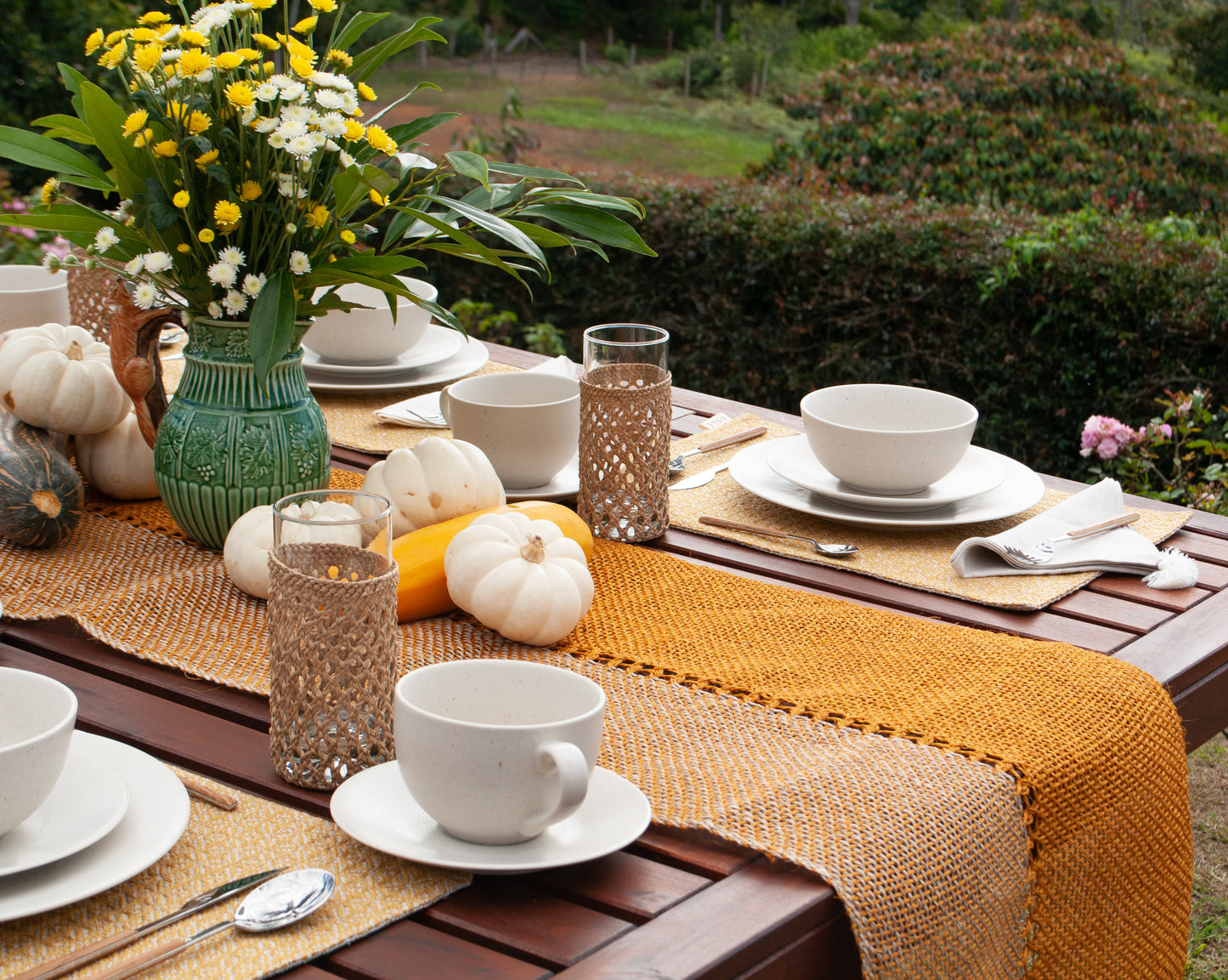 Mustard Fique Table Runner