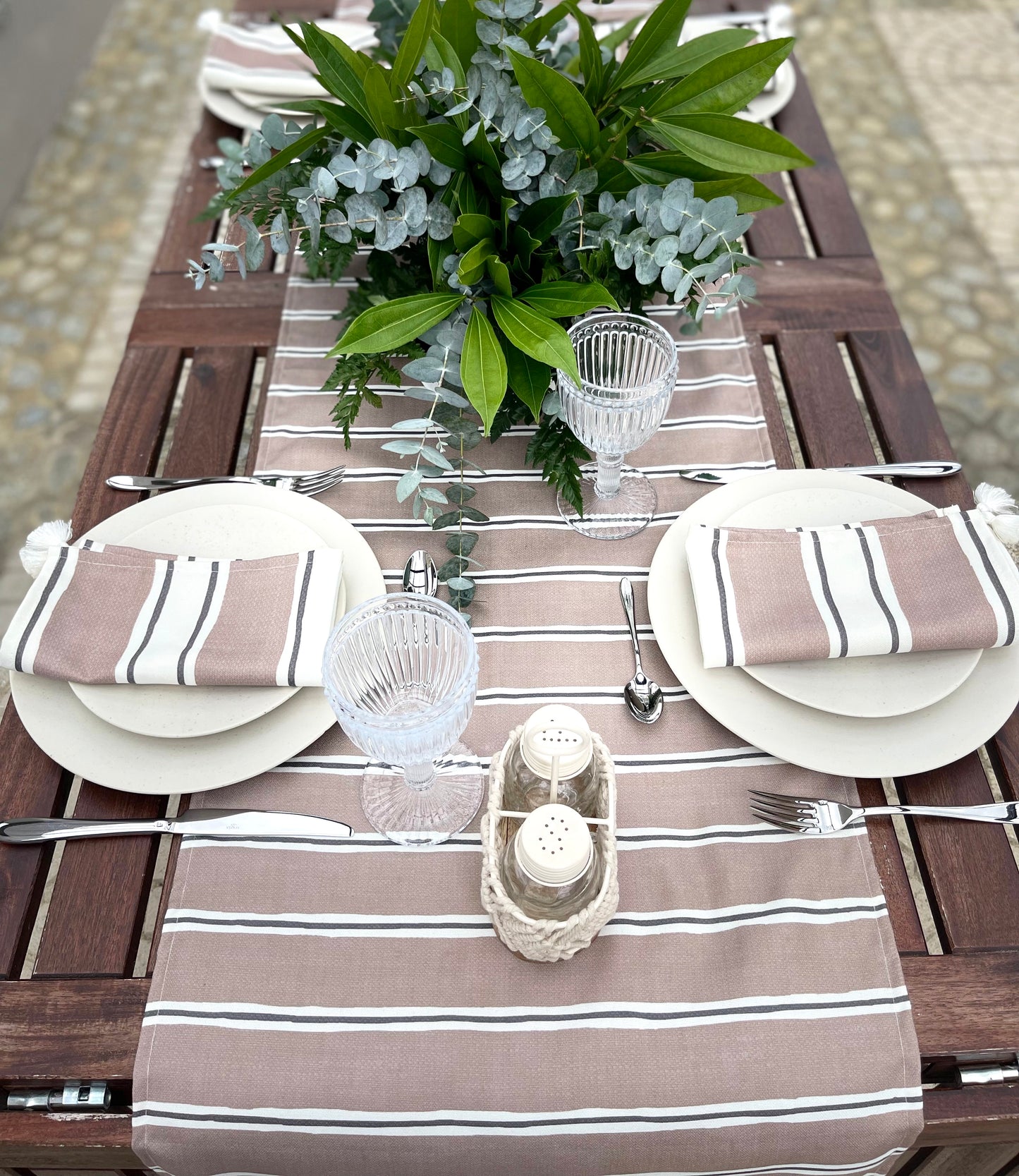 Taupe Table Runner