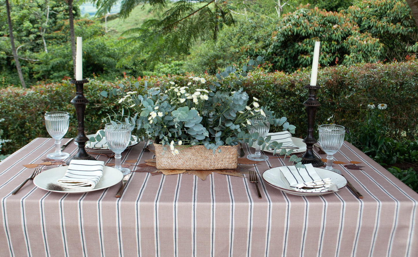 Taupe Tablecloth