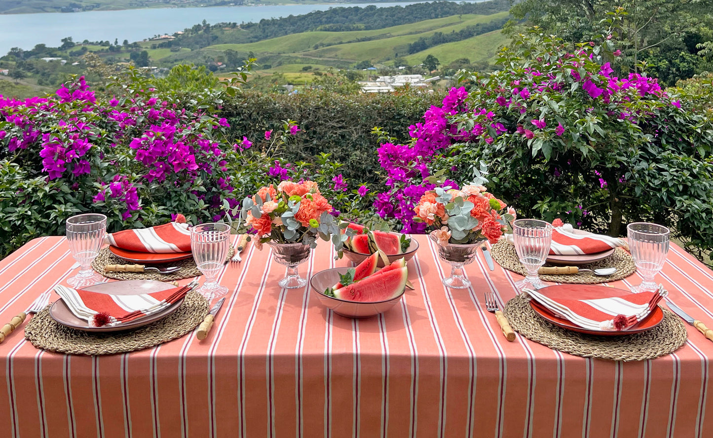 Peach Tablecloth