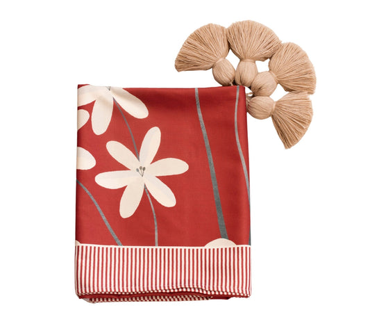 Red Magnolia Table Runner