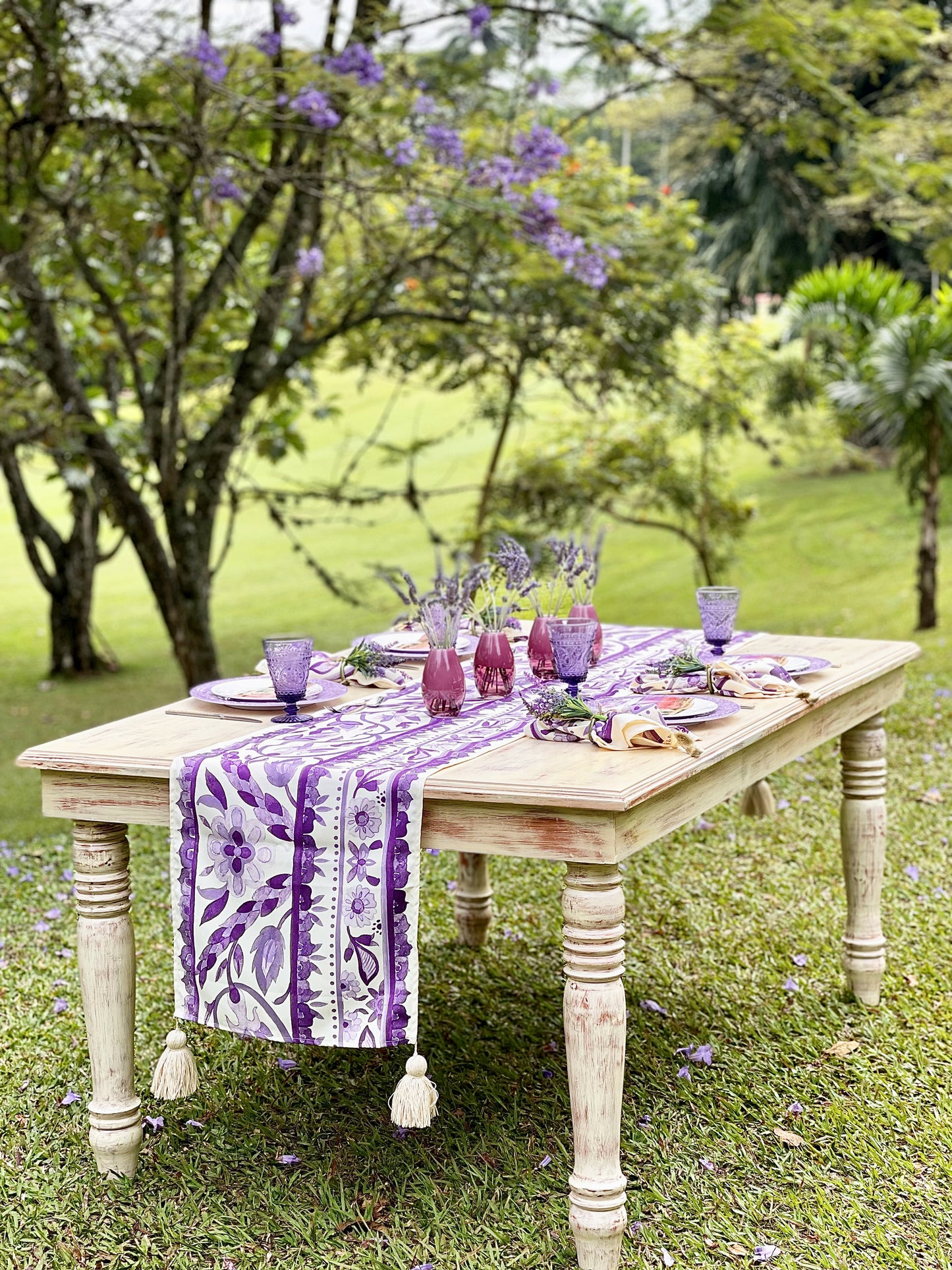 Very Peri Table Runner