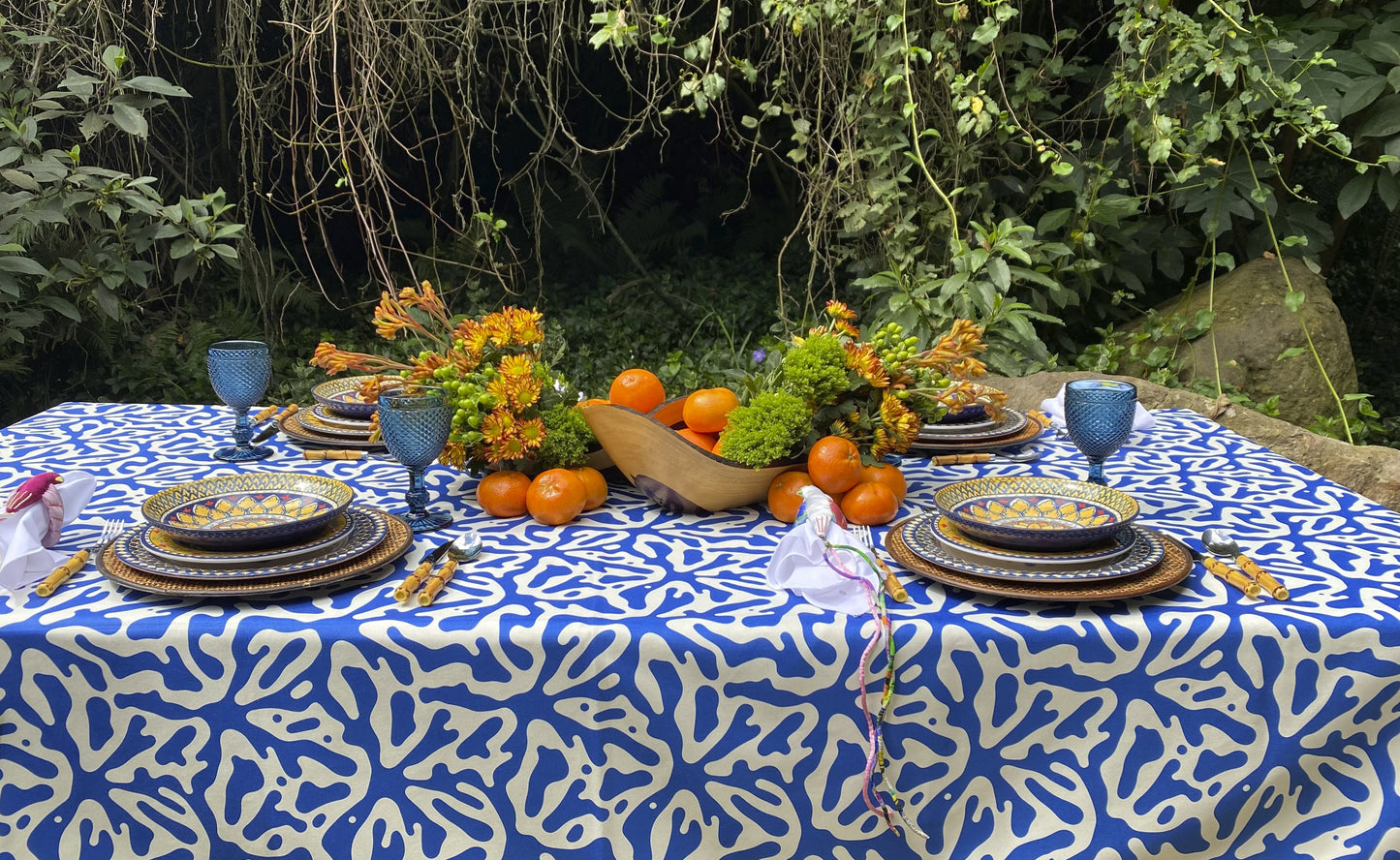 Navy Tablecloth