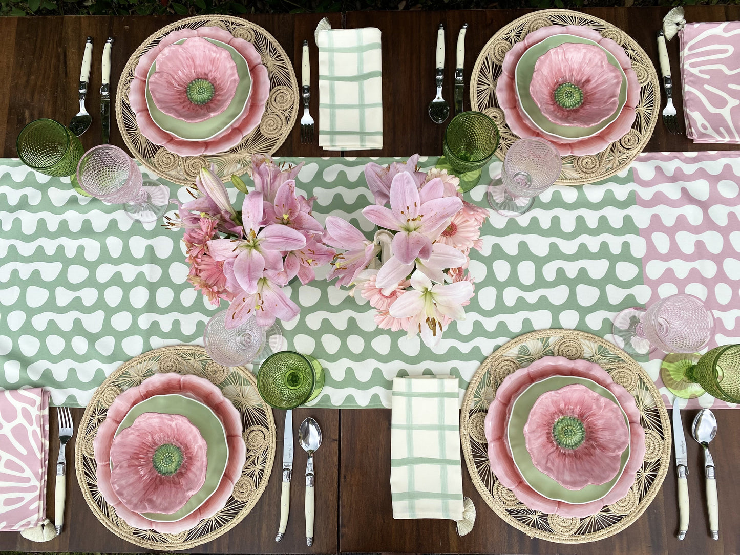 Mint Table Runner