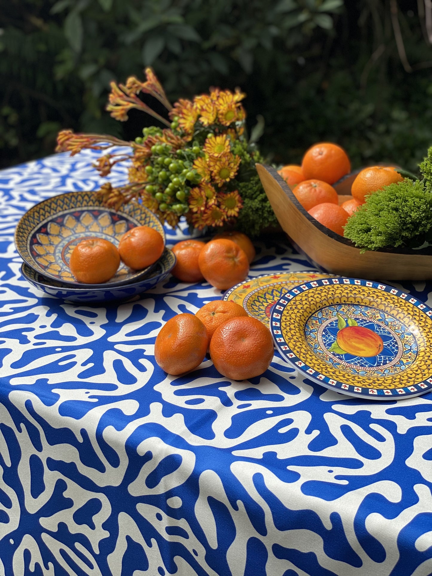 Navy Tablecloth